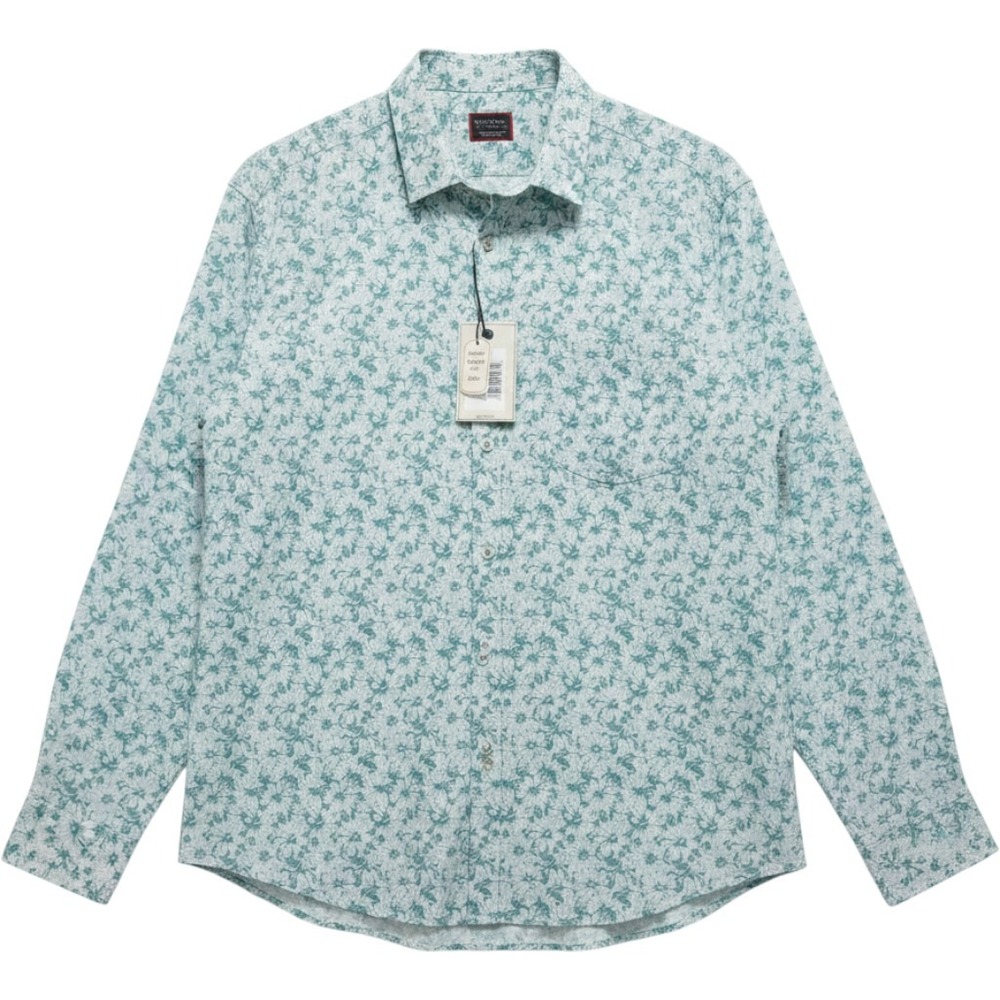 UNTUCKit Arcari Mens Floral Shirt Green White Regular Fit NEW 2X Wrinkle free